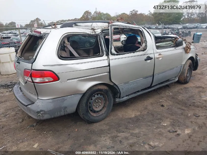 2002 Toyota Sienna Le VIN: 4T3ZF13C62U439879 Lot: 40905552