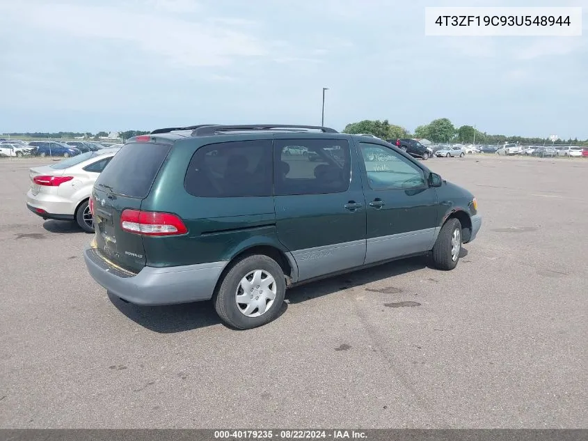 2003 Toyota Sienna Ce VIN: 4T3ZF19C93U548944 Lot: 40179235