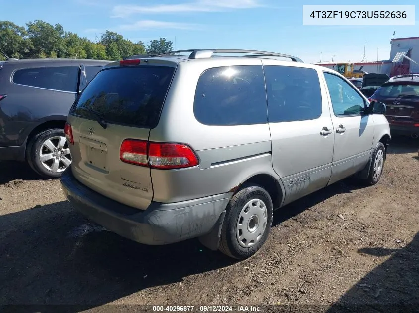 2003 Toyota Sienna Ce VIN: 4T3ZF19C73U552636 Lot: 40296877