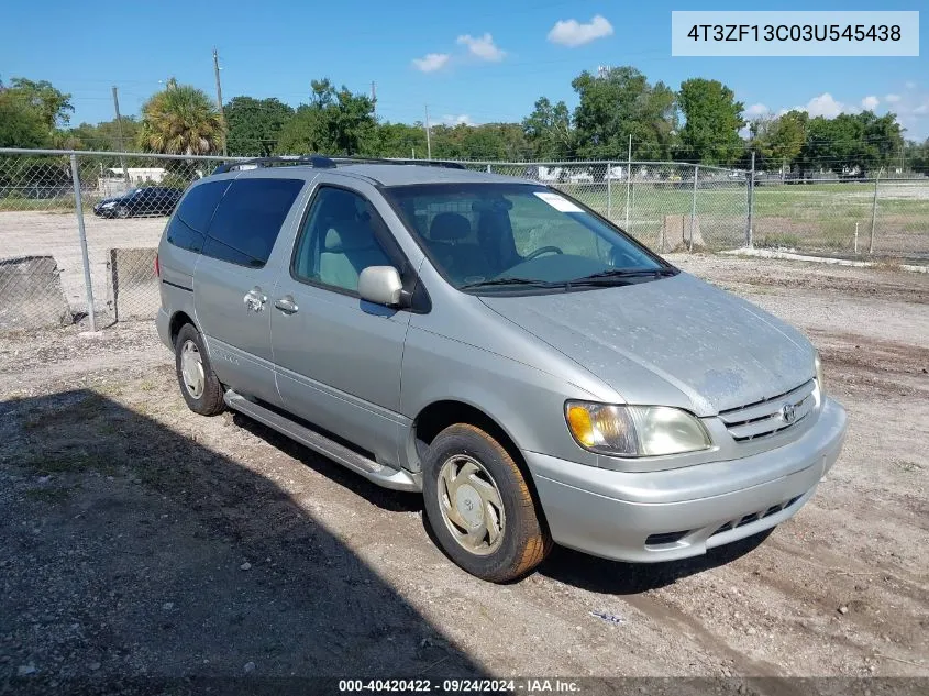 4T3ZF13C03U545438 2003 Toyota Sienna Le