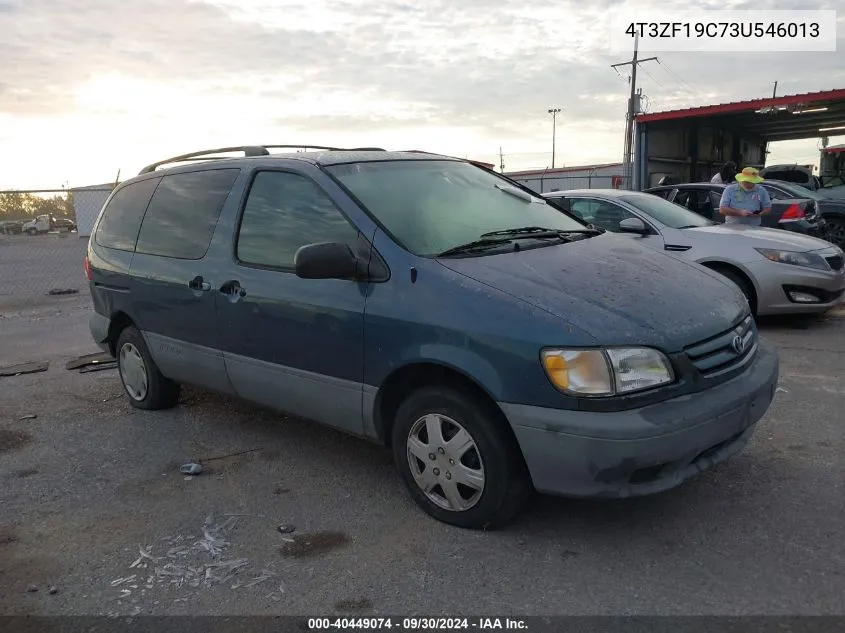 2003 Toyota Sienna Ce VIN: 4T3ZF19C73U546013 Lot: 40449074