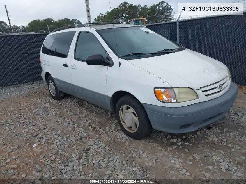 2003 Toyota Sienna Ce VIN: 4T3ZF19C13U533306 Lot: 40750241