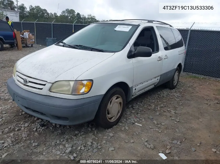 2003 Toyota Sienna Ce VIN: 4T3ZF19C13U533306 Lot: 40750241