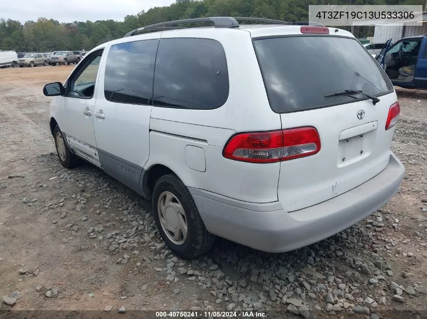 2003 Toyota Sienna Ce VIN: 4T3ZF19C13U533306 Lot: 40750241