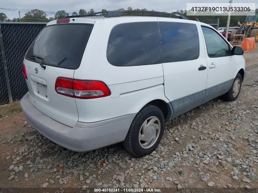 2003 Toyota Sienna Ce VIN: 4T3ZF19C13U533306 Lot: 40750241