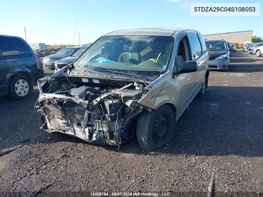 2004 Toyota Sienna VIN: 5TDZA29C04S108053 Lot: 12056764