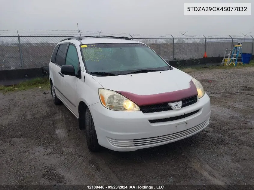 5TDZA29CX4S077832 2004 Toyota Sienna Ce