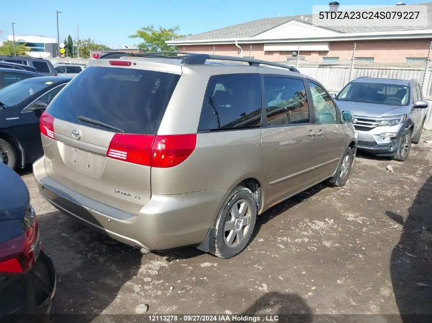 2004 Toyota Sienna Ce/Le VIN: 5TDZA23C24S079227 Lot: 12113278