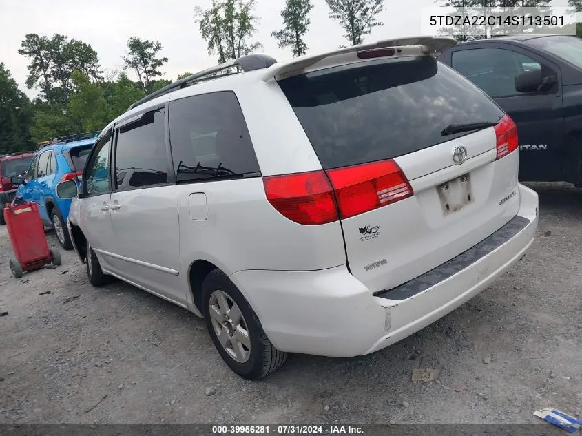 5TDZA22C14S113501 2004 Toyota Sienna Xle/Xle Limited