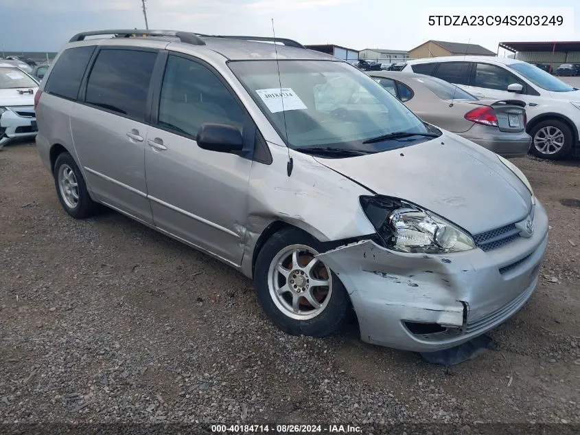 5TDZA23C94S203249 2004 Toyota Sienna Le