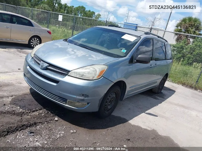 5TDZA23C44S136821 2004 Toyota Sienna Ce