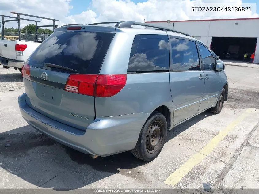 5TDZA23C44S136821 2004 Toyota Sienna Ce