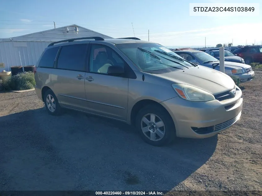 2004 Toyota Sienna Le VIN: 5TDZA23C44S103849 Lot: 40220460