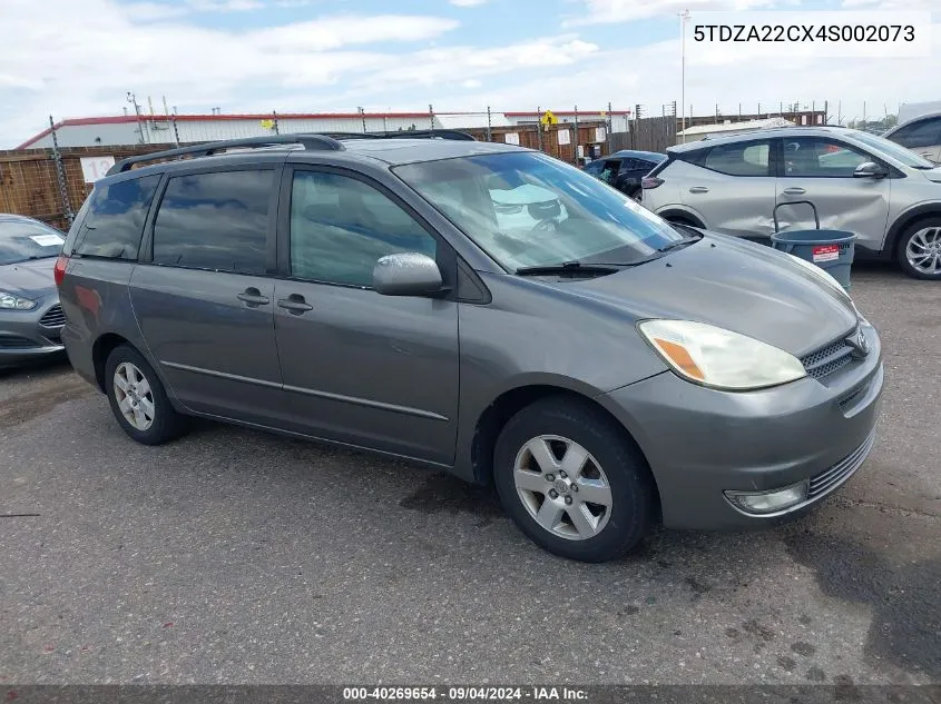 2004 Toyota Sienna Xle VIN: 5TDZA22CX4S002073 Lot: 40269654