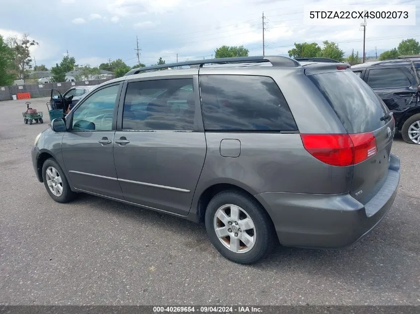 2004 Toyota Sienna Xle VIN: 5TDZA22CX4S002073 Lot: 40269654