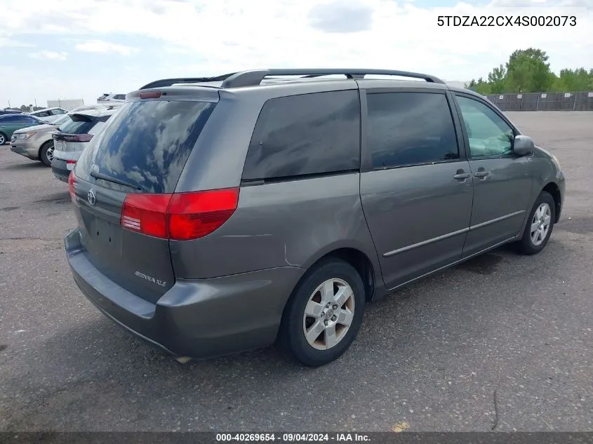 2004 Toyota Sienna Xle VIN: 5TDZA22CX4S002073 Lot: 40269654