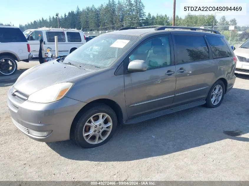 2004 Toyota Sienna Xle Limited VIN: 5TDZA22C04S094469 Lot: 40272466