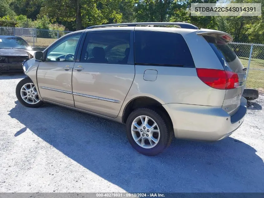 2004 Toyota Sienna Xle Limited VIN: 5TDBA22C54S014391 Lot: 40279831