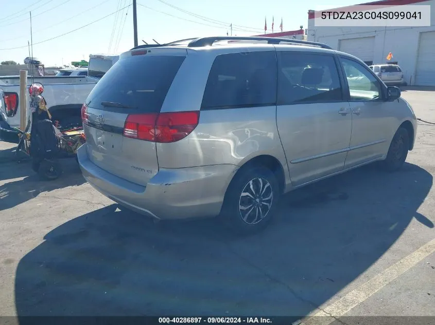 5TDZA23C04S099041 2004 Toyota Sienna Ce