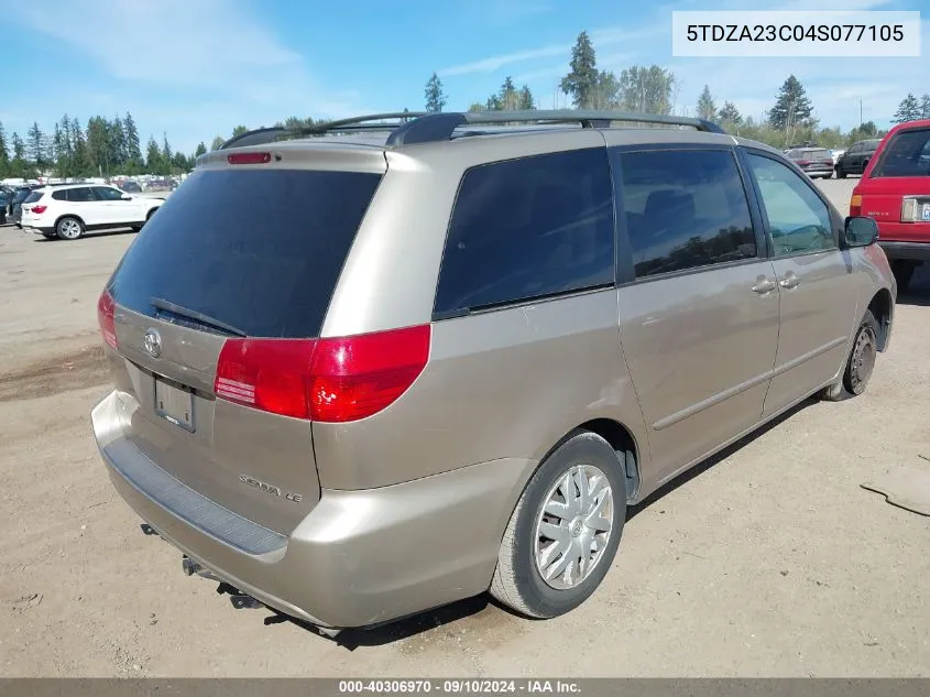 2004 Toyota Sienna Le VIN: 5TDZA23C04S077105 Lot: 40306970