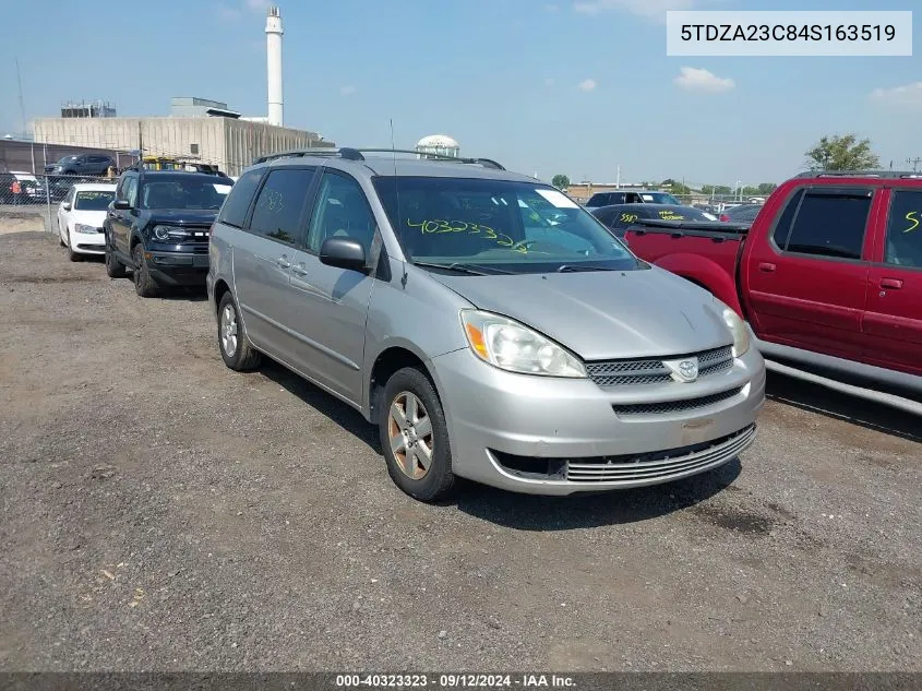 2004 Toyota Sienna Le VIN: 5TDZA23C84S163519 Lot: 40323323