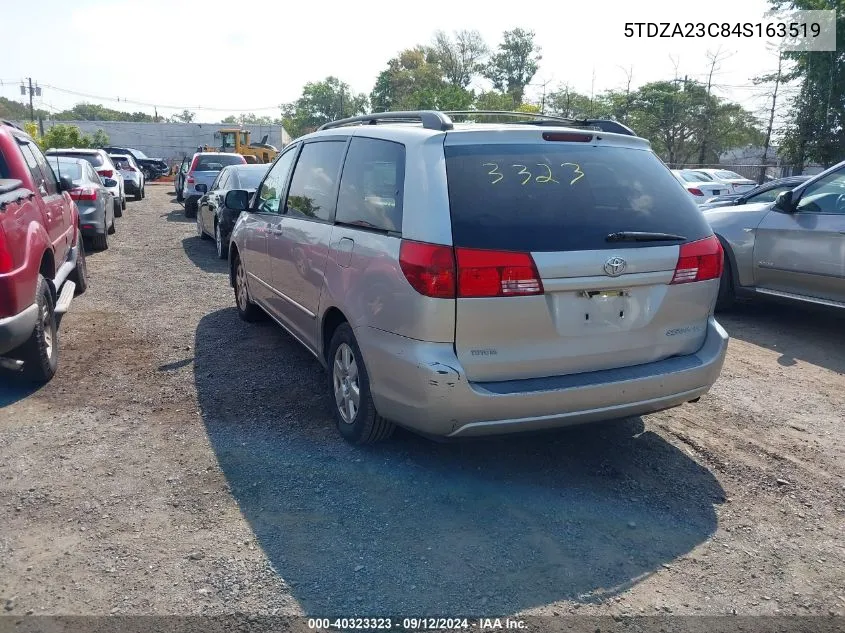 2004 Toyota Sienna Le VIN: 5TDZA23C84S163519 Lot: 40323323