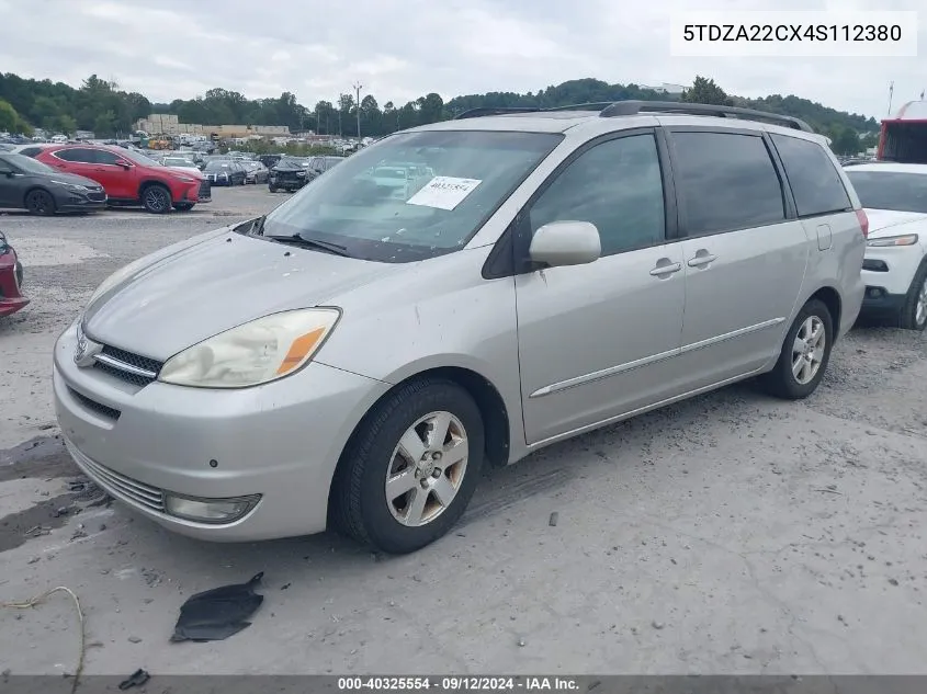 2004 Toyota Sienna Xle Limited VIN: 5TDZA22CX4S112380 Lot: 40325554