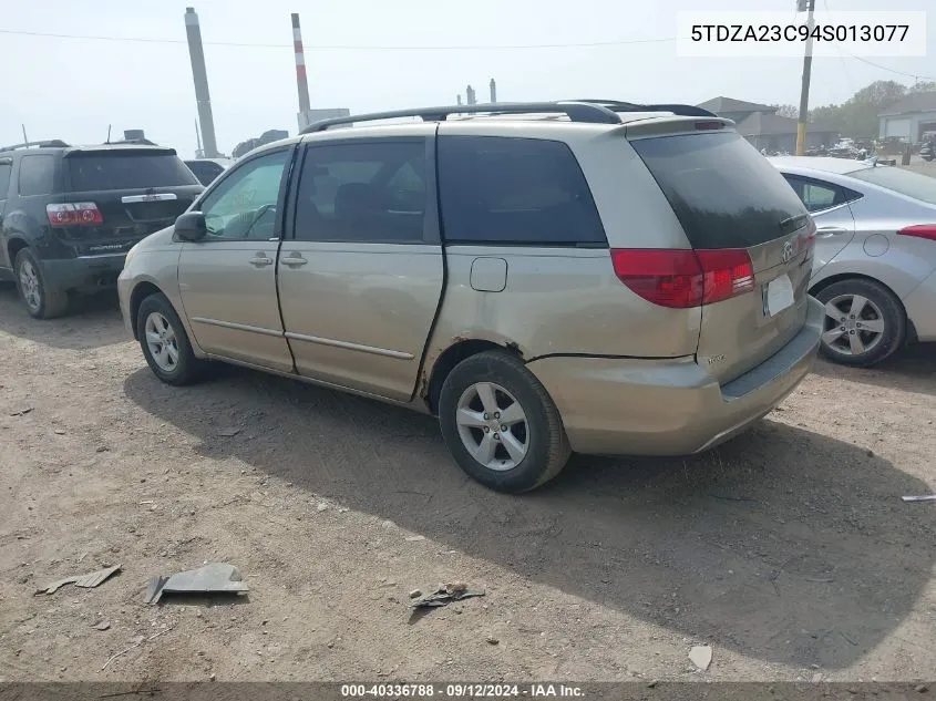 2004 Toyota Sienna Le VIN: 5TDZA23C94S013077 Lot: 40336788