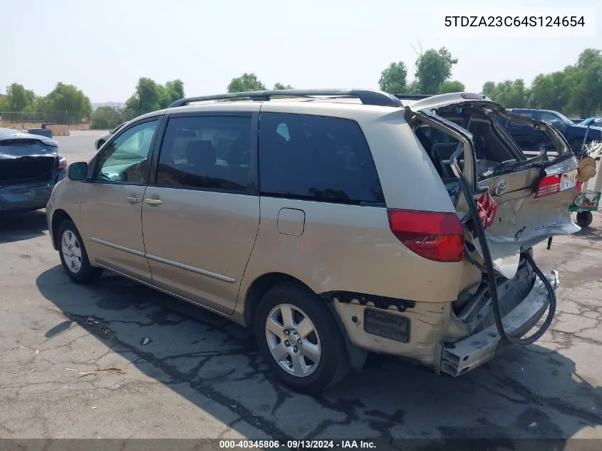 5TDZA23C64S124654 2004 Toyota Sienna Le