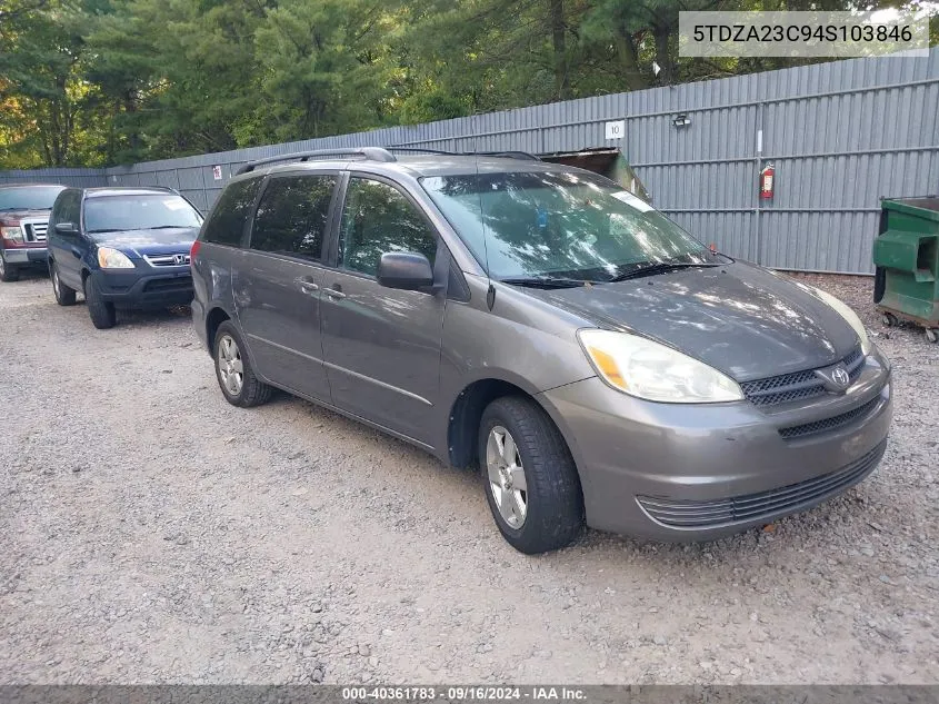 2004 Toyota Sienna Le VIN: 5TDZA23C94S103846 Lot: 40361783