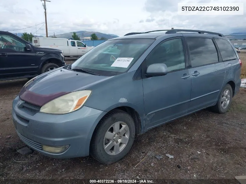 5TDZA22C74S102390 2004 Toyota Sienna Xle