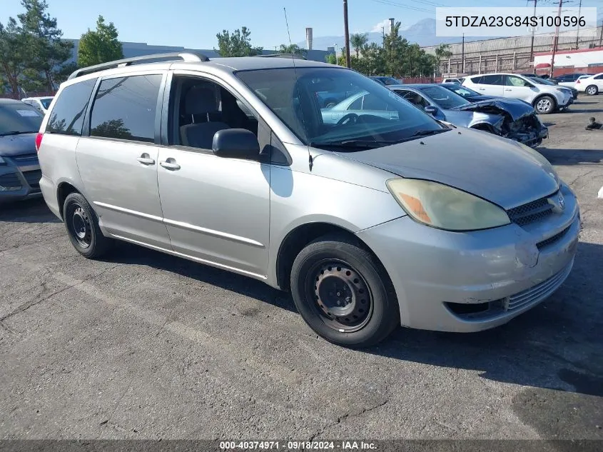 2004 Toyota Sienna Le VIN: 5TDZA23C84S100596 Lot: 40374971