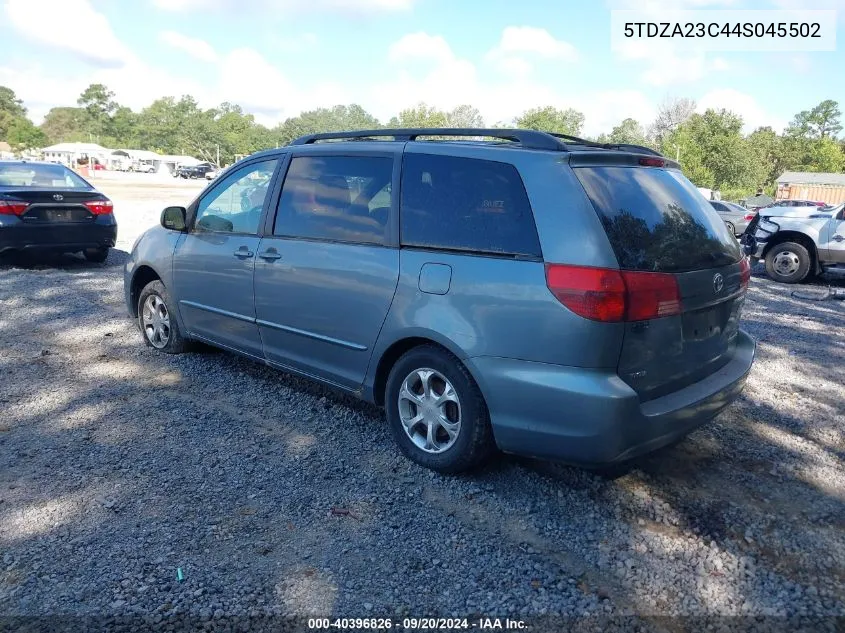 5TDZA23C44S045502 2004 Toyota Sienna Le