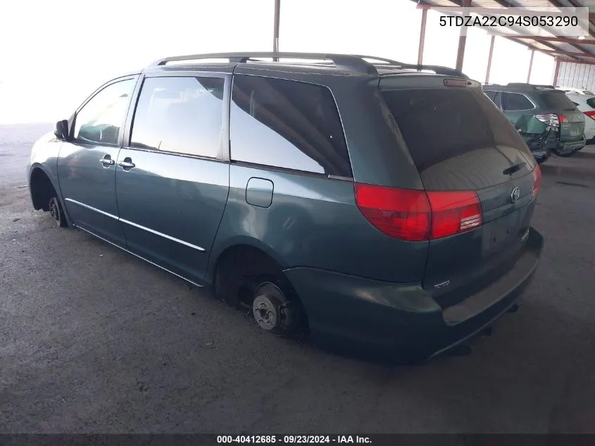 2004 Toyota Sienna Xle/Xle Limited VIN: 5TDZA22C94S053290 Lot: 40412685