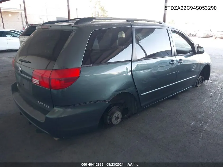 2004 Toyota Sienna Xle/Xle Limited VIN: 5TDZA22C94S053290 Lot: 40412685