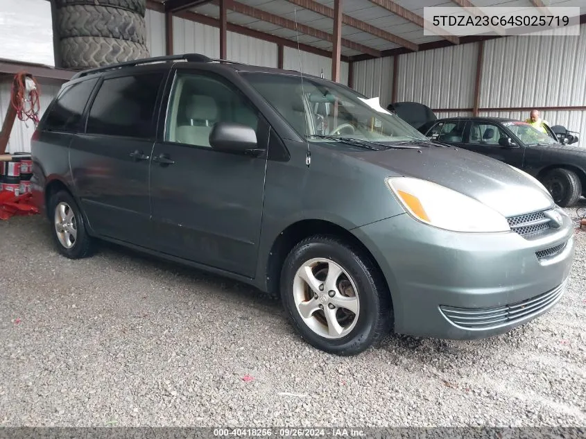 2004 Toyota Sienna Le VIN: 5TDZA23C64S025719 Lot: 40418256