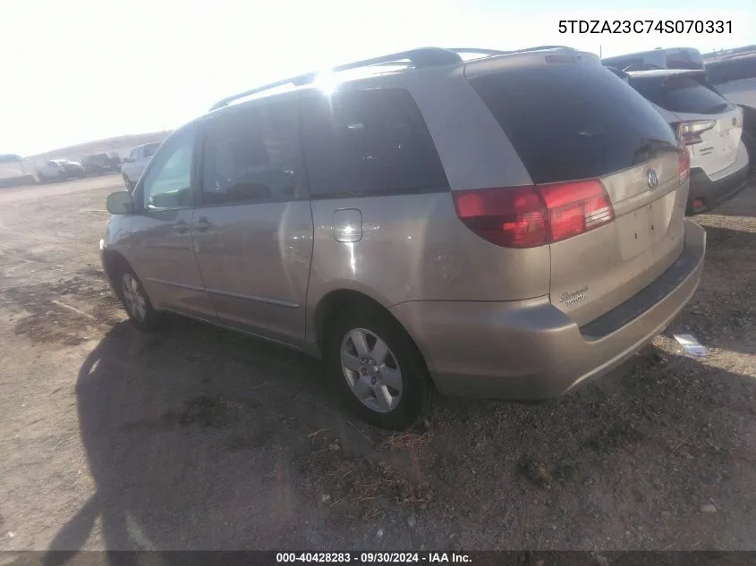 5TDZA23C74S070331 2004 Toyota Sienna Le