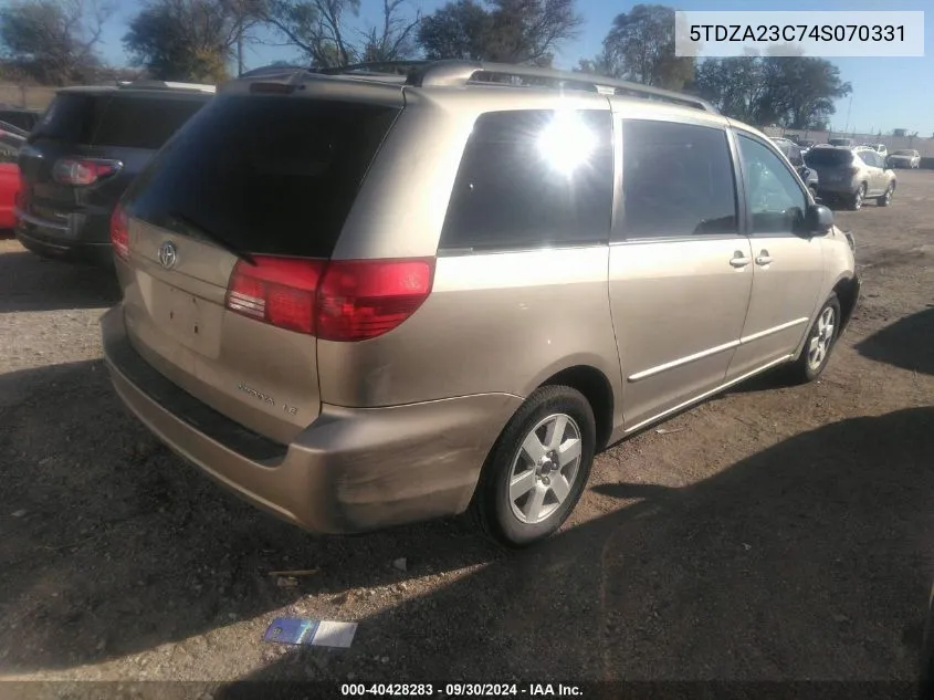 5TDZA23C74S070331 2004 Toyota Sienna Le