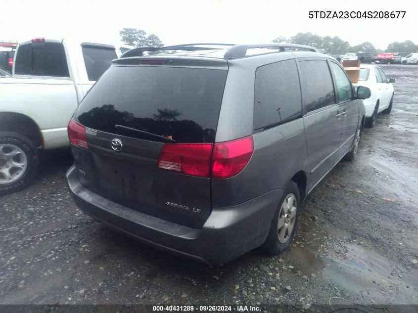 5TDZA23C04S208677 2004 Toyota Sienna Le