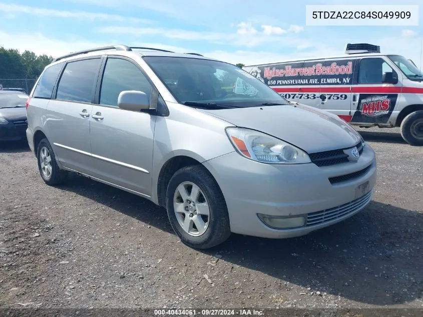 2004 Toyota Sienna Xle VIN: 5TDZA22C84S049909 Lot: 40434061