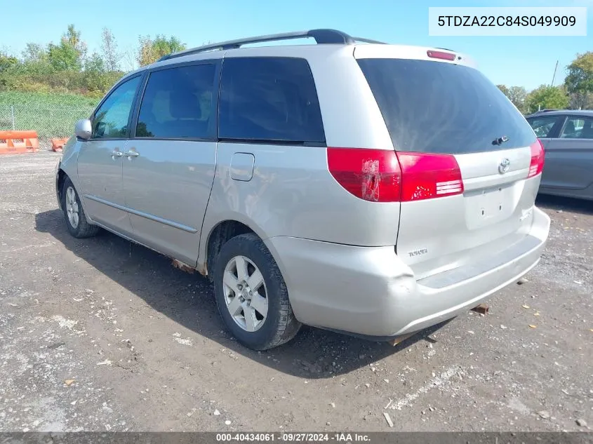 5TDZA22C84S049909 2004 Toyota Sienna Xle