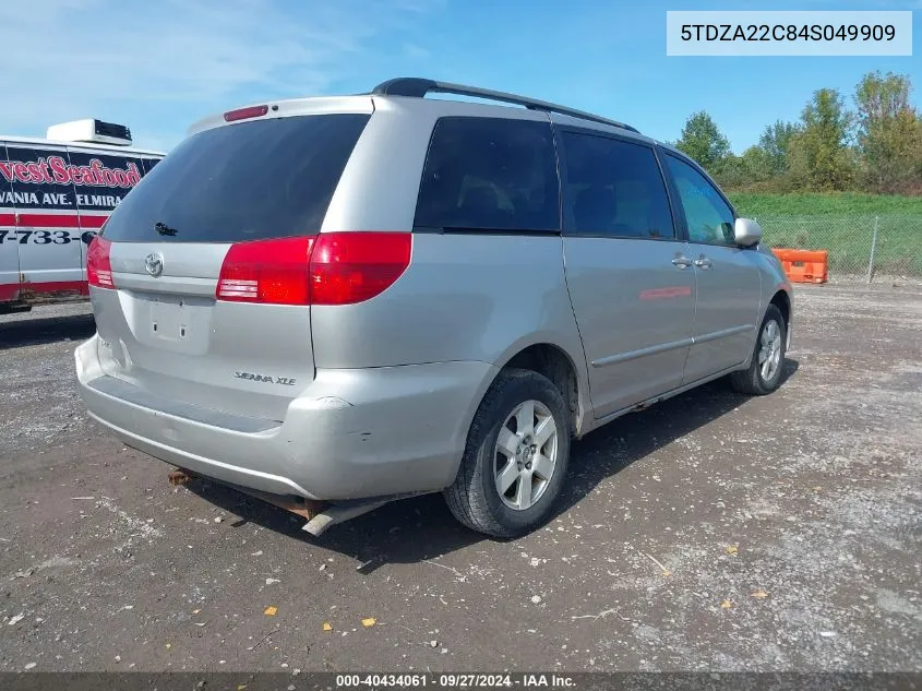 2004 Toyota Sienna Xle VIN: 5TDZA22C84S049909 Lot: 40434061