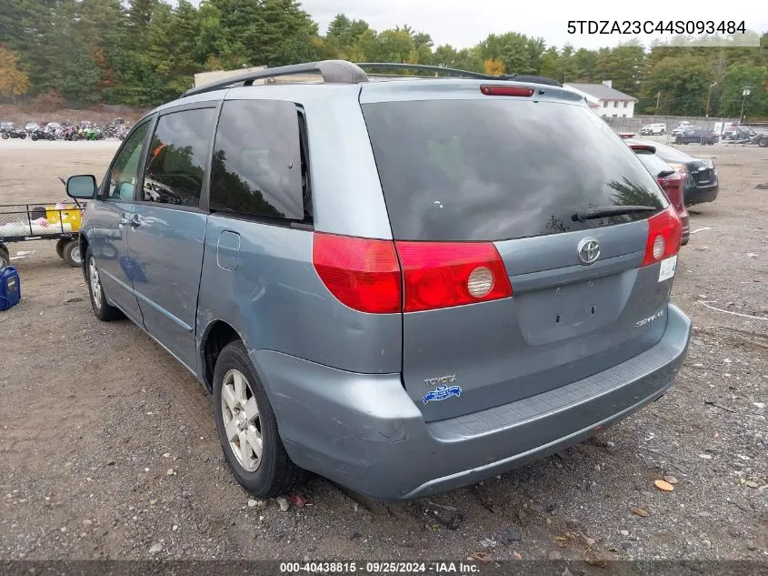 2004 Toyota Sienna Le VIN: 5TDZA23C44S093484 Lot: 40438815