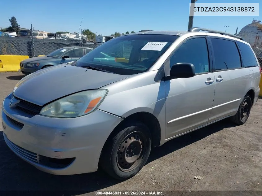 5TDZA23C94S138872 2004 Toyota Sienna Le