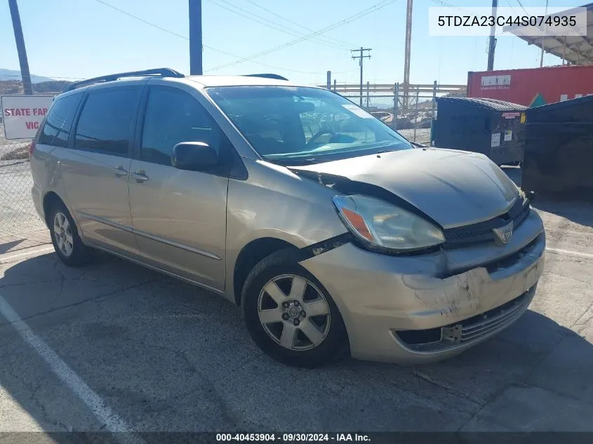 5TDZA23C44S074935 2004 Toyota Sienna Le