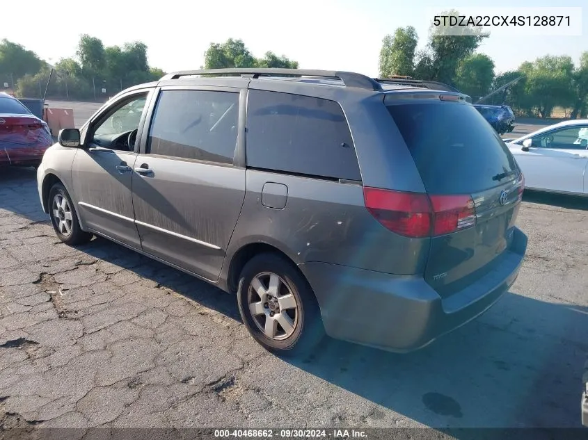 2004 Toyota Sienna Xle VIN: 5TDZA22CX4S128871 Lot: 40468662