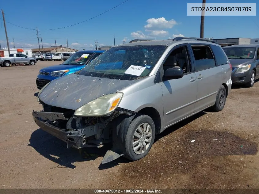 2004 Toyota Sienna Le VIN: 5TDZA23C84S070709 Lot: 40475012