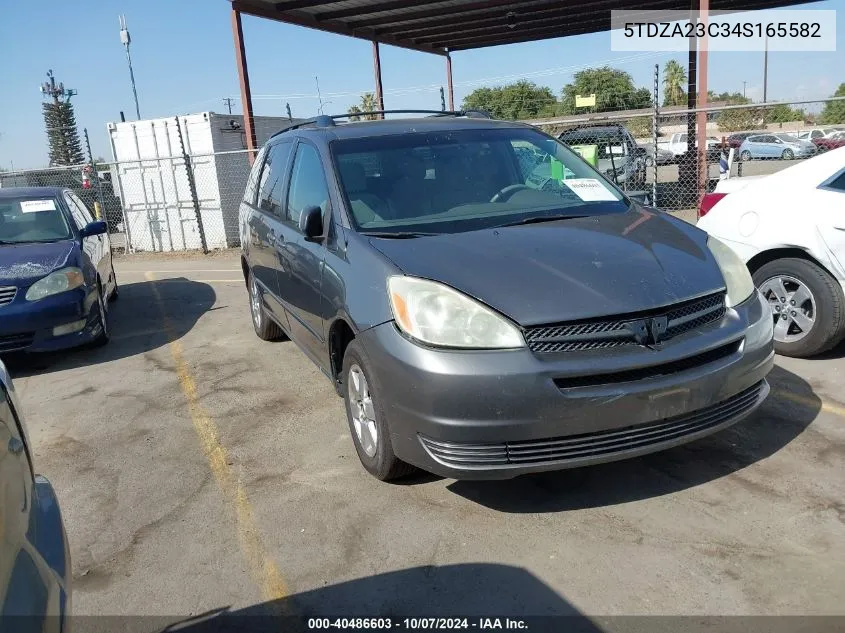 2004 Toyota Sienna Le VIN: 5TDZA23C34S165582 Lot: 40486603