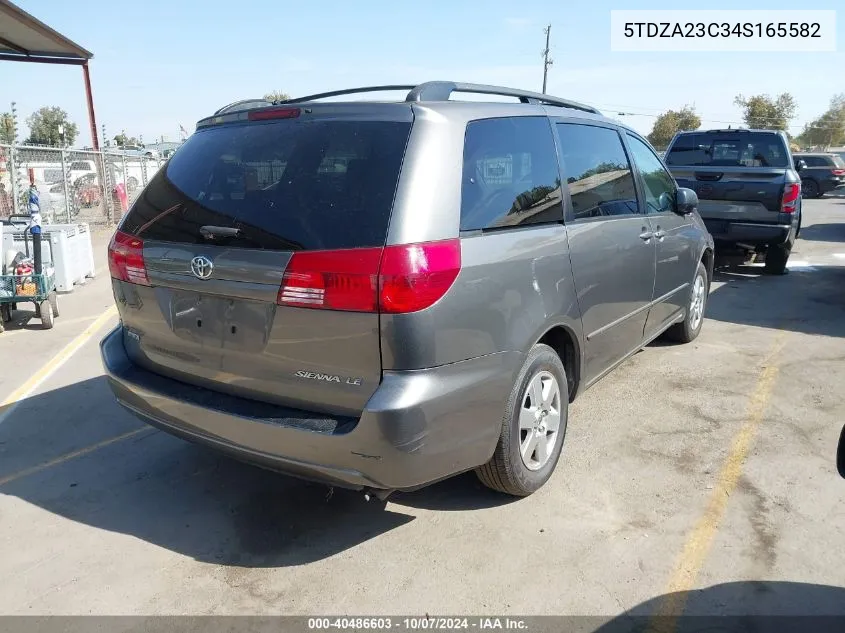 2004 Toyota Sienna Le VIN: 5TDZA23C34S165582 Lot: 40486603