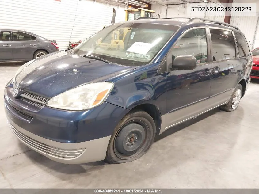 2004 Toyota Sienna Le VIN: 5TDZA23C34S120223 Lot: 40489241